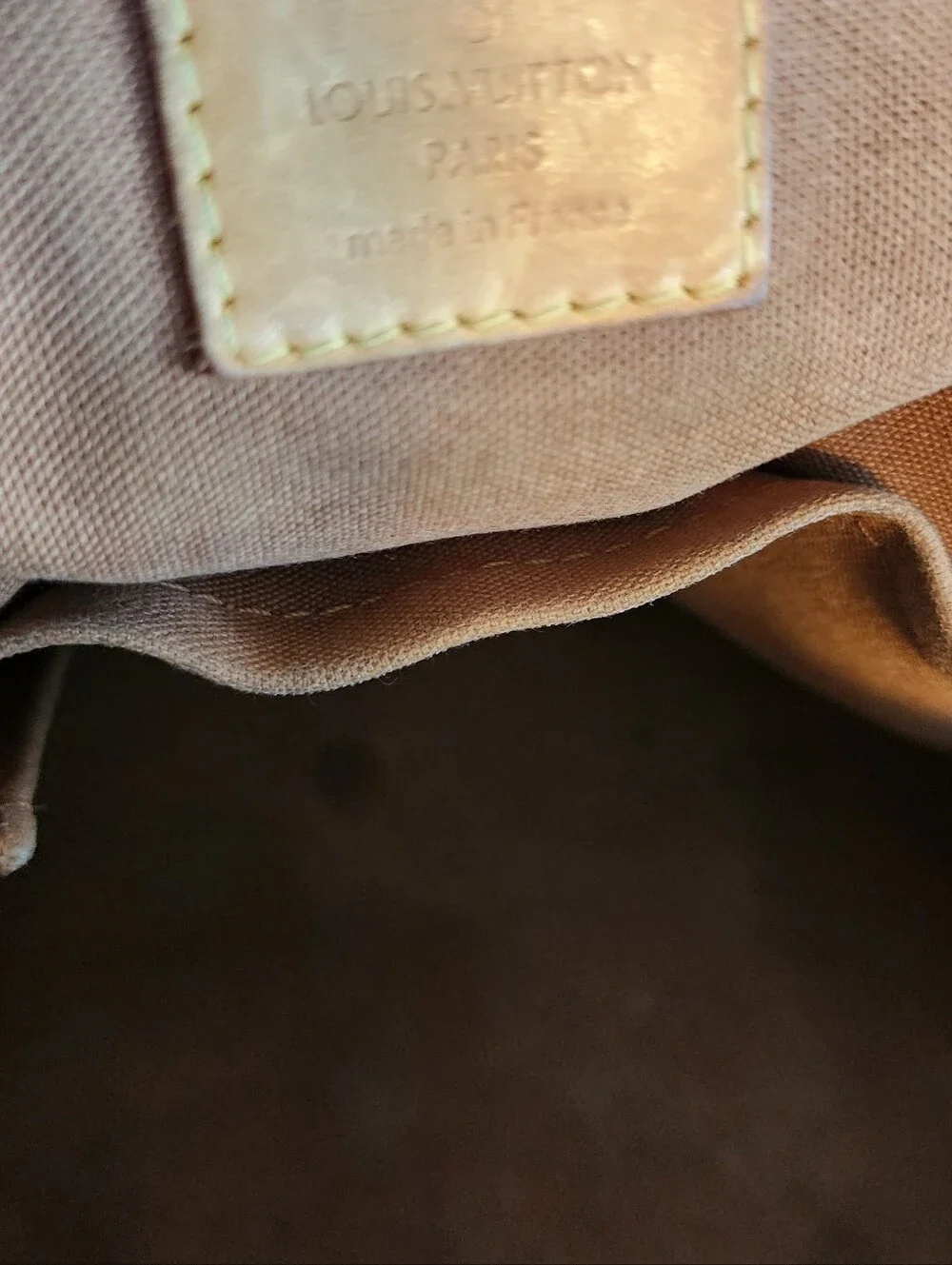 Louis Vuitton Monogram Canvas Satchel with Brown Leather Trim